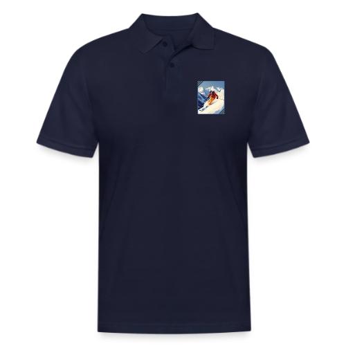 Mountain Skiing Vibes - Men's Pique Polo Shirt