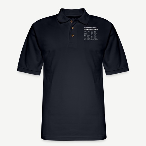 Support HBCUs List - Men's Pique Polo Shirt