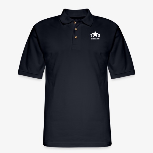 72Hockey com logo - Men's Pique Polo Shirt