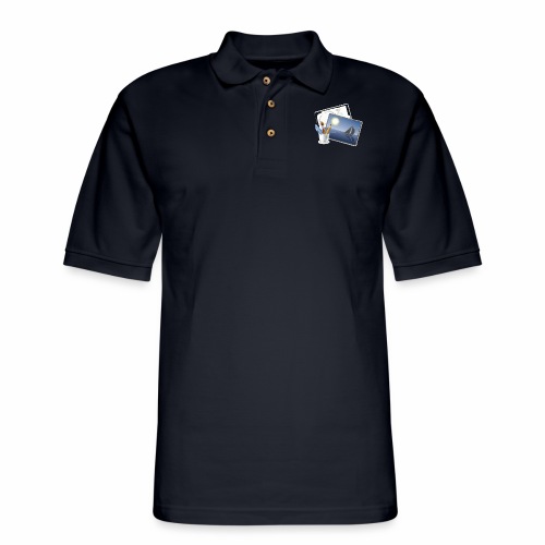 painting drawing - Men's Pique Polo Shirt