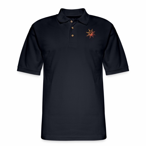 RAHS Green Energy Sun Logo - Men's Pique Polo Shirt