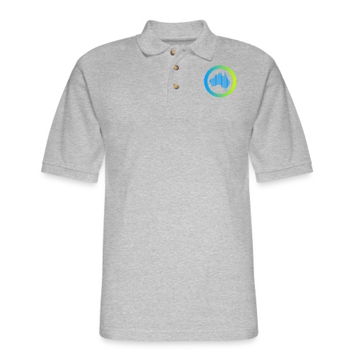 Gradient Symbol Only - Men's Pique Polo Shirt