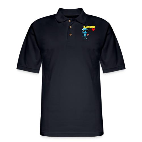 Smoon City_Cancun - Men's Pique Polo Shirt