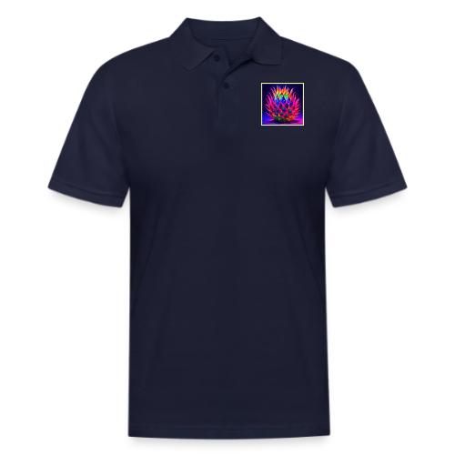 Electric Neon Dragon Fruit - Men's Pique Polo Shirt