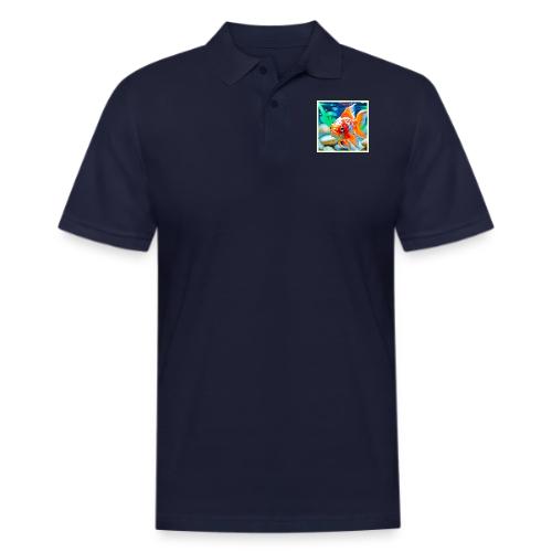 Elegant Aquarium Pet Fish - Men's Pique Polo Shirt