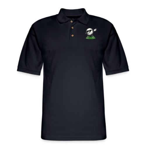 Golf Ball Dab Graphic Tee | Fun & Trendy Design - Men's Pique Polo Shirt