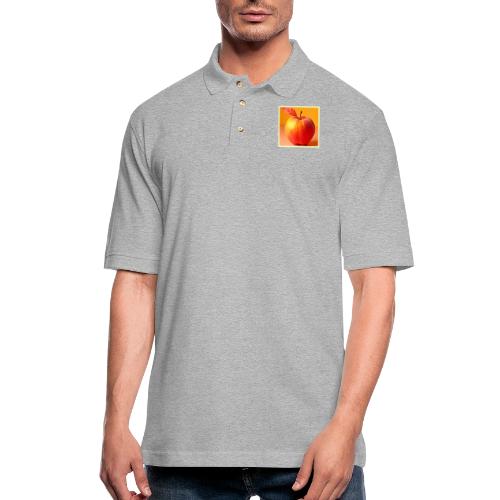 Golden Peach Perfection Design - Men's Pique Polo Shirt
