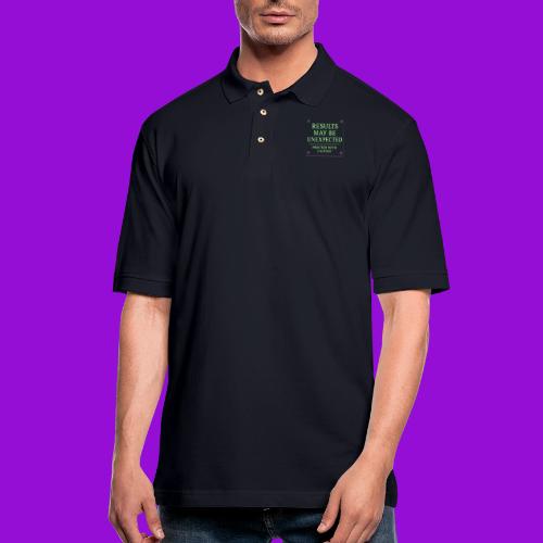 Results May Be Unexpected - Neon Green - Men's Pique Polo Shirt