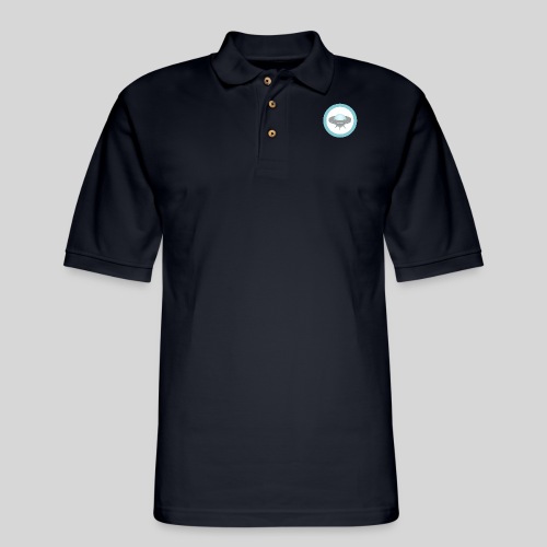 ALIENS WITH WIGS - Small UFO - Men's Pique Polo Shirt