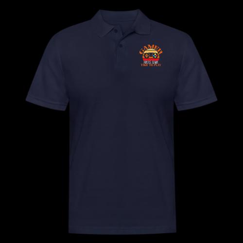 Gamer: Press Start, Time to Play! - Men's Pique Polo Shirt