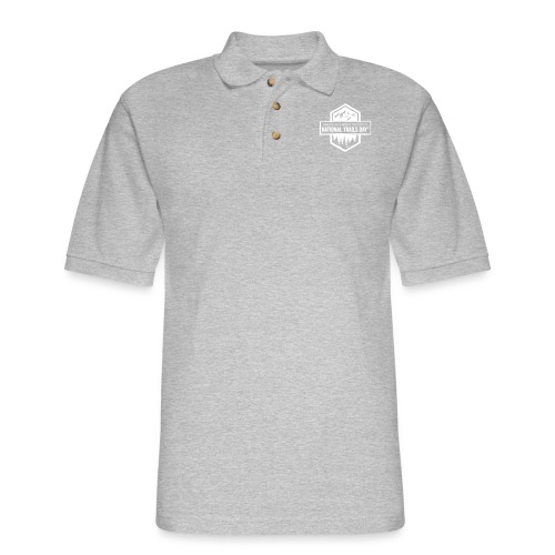 National Trails Day®: Mountain and Forest Hex - Men's Pique Polo Shirt