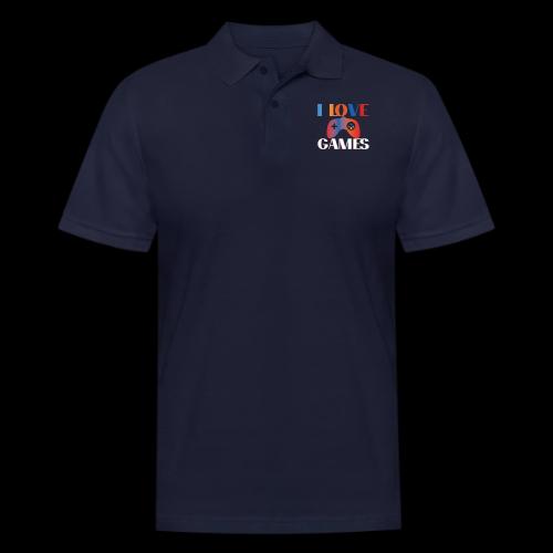 I Love Games Rainbow Controller - Men's Pique Polo Shirt