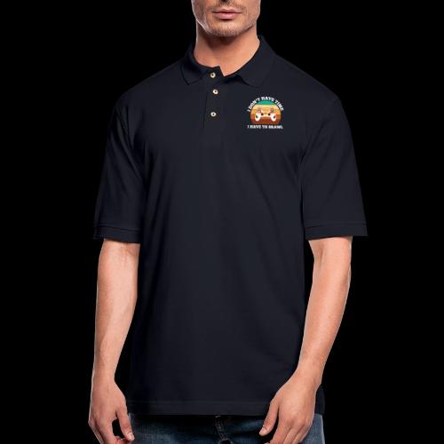 No Time, Have to Brawl! - Men's Pique Polo Shirt