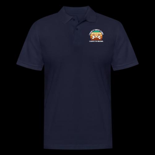 No Time, Have to Brawl! - Men's Pique Polo Shirt
