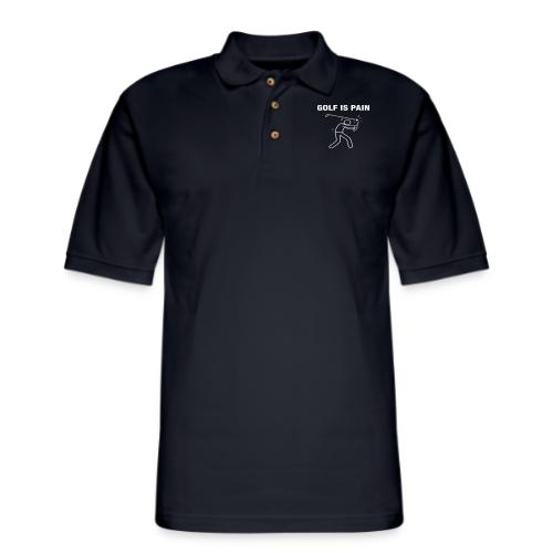 Golf Is Pain Broken Club Quote Cotton - Men's Pique Polo Shirt