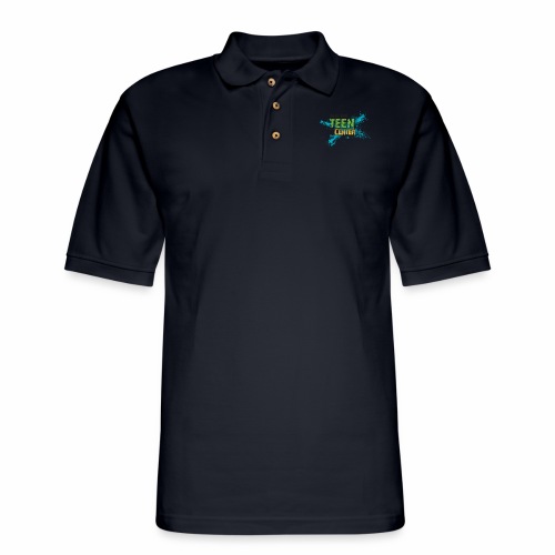 Niles Teen Center logo for Light backgrounds - Men's Pique Polo Shirt