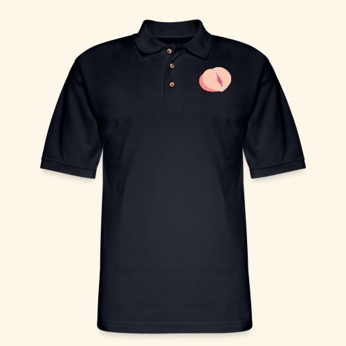 Peach - Men's Pique Polo Shirt