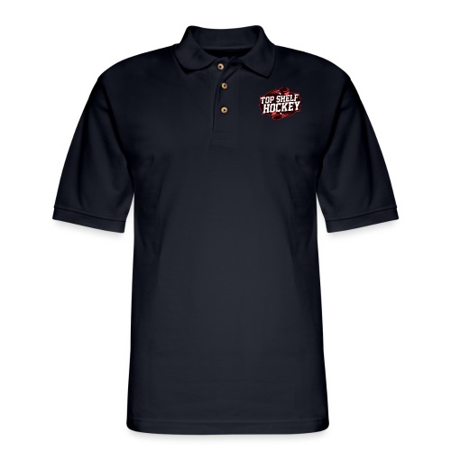 TopShelfHockeyLogoLarge - Men's Pique Polo Shirt