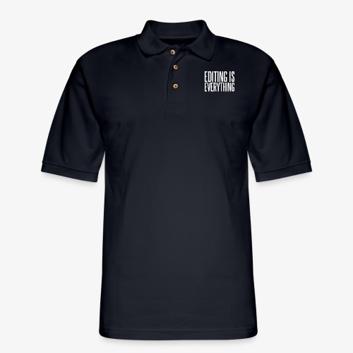Editing Is Everything Official Text - Men's Pique Polo Shirt