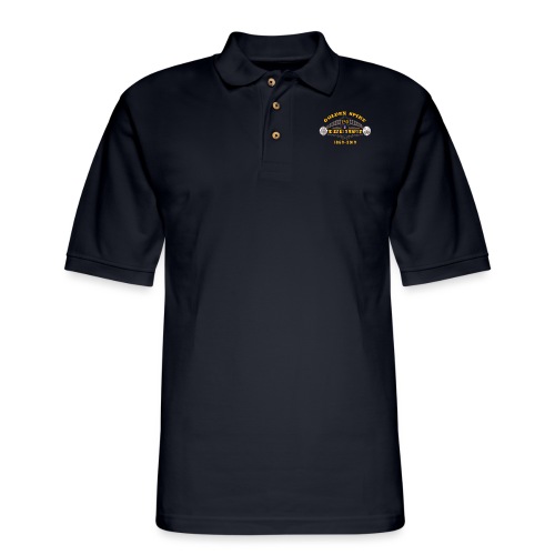 Golden Spike Color UP Logo - Men's Pique Polo Shirt