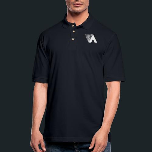 Ahmed Romel - White Calli. Logo - Men's Pique Polo Shirt