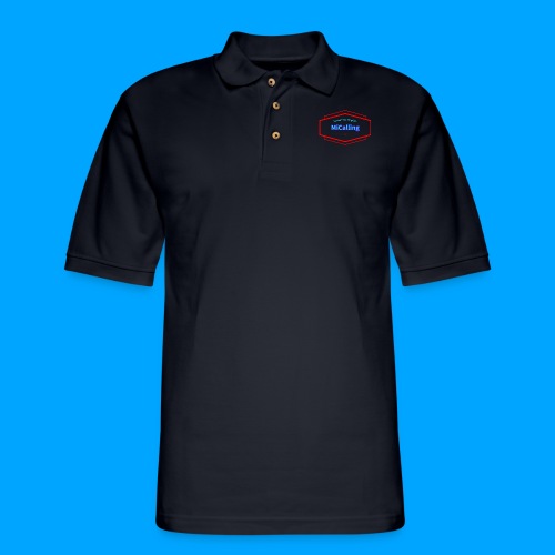 Full Transparent MiCalling Logo - Men's Pique Polo Shirt