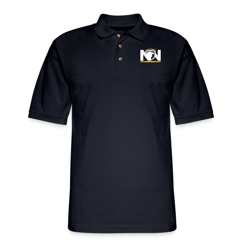Nightwing All White Logo - Men's Pique Polo Shirt