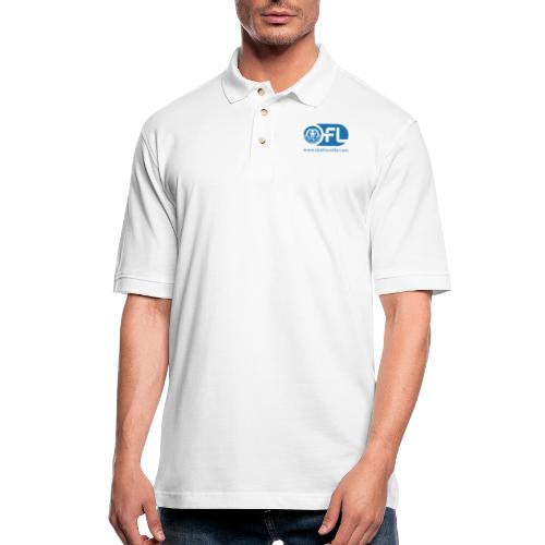 Observations from Life Logo with Web Address - Men's Pique Polo Shirt