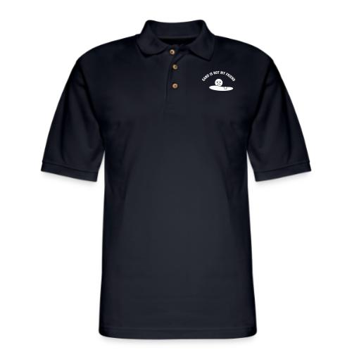 Sand Is Not My Friend Funny Bunker Humor Quote - Men's Pique Polo Shirt
