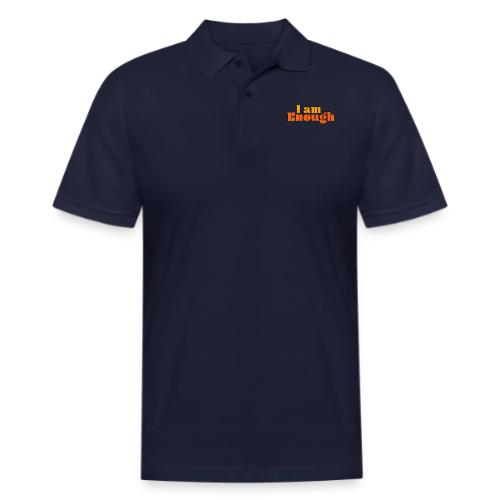I Am Enough – Self-Love Affirmation Typography - Men's Pique Polo Shirt