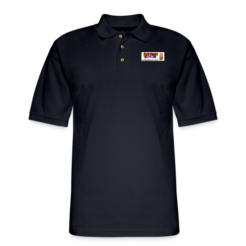 Fast Times Logo with Burning Cube - Men's Pique Polo Shirt