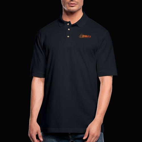 Orange Logo - Men's Pique Polo Shirt