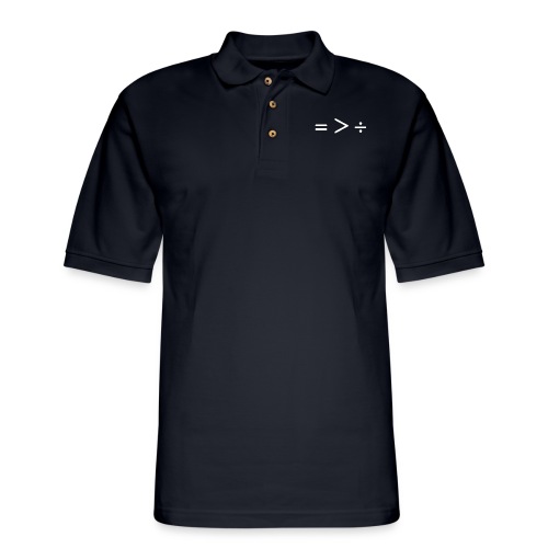 Equal is greater than divided - Men's Pique Polo Shirt