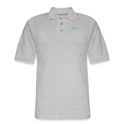 Melbshuffle Gradient Logo - Men's Pique Polo Shirt