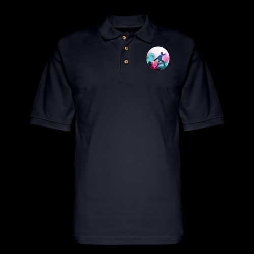 Flare thrower design - Men's Pique Polo Shirt