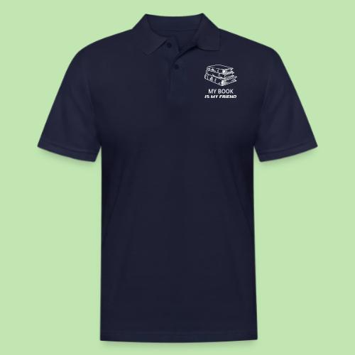 book lover t-shirt, book day shirt, my book is my - Men's Pique Polo Shirt