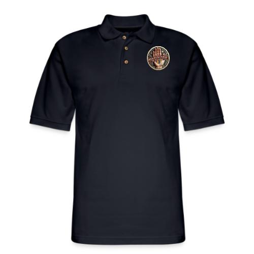 Dad Tax Collector Medallion T Shirt - Men's Pique Polo Shirt