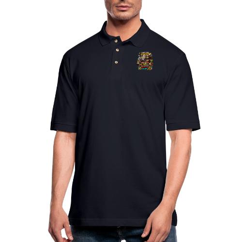 Just Here for Coffee and Paycheck - Men's Pique Polo Shirt
