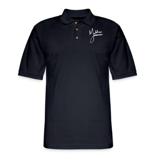 Madeline James (Dark/Light) - Men's Pique Polo Shirt