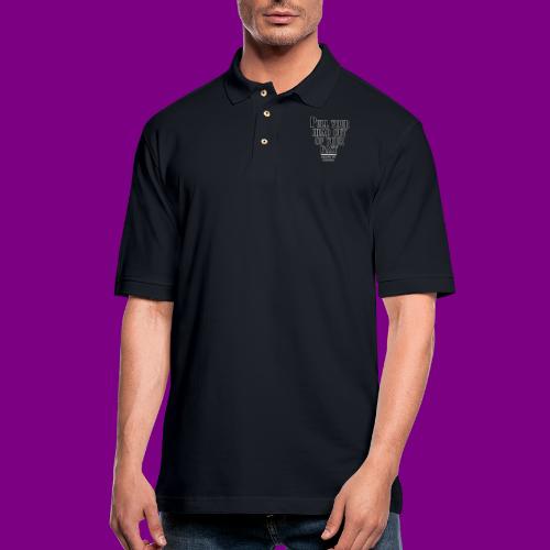 Pull your head out of your past - Leave it behind - Men's Pique Polo Shirt