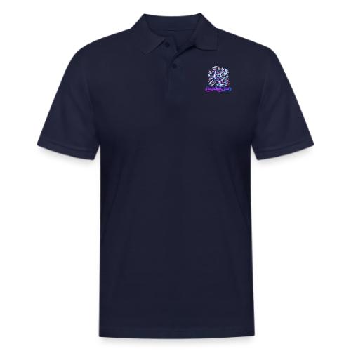 Boundless Heart Neon Galaxy Dog Shirt - Men's Pique Polo Shirt