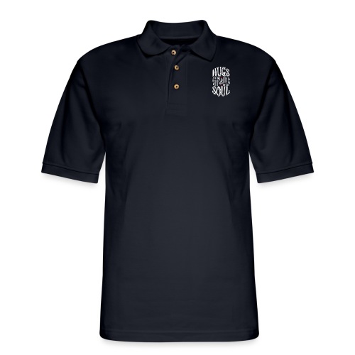 HUGS are like VITAMINS for the SOUL - Men's Pique Polo Shirt