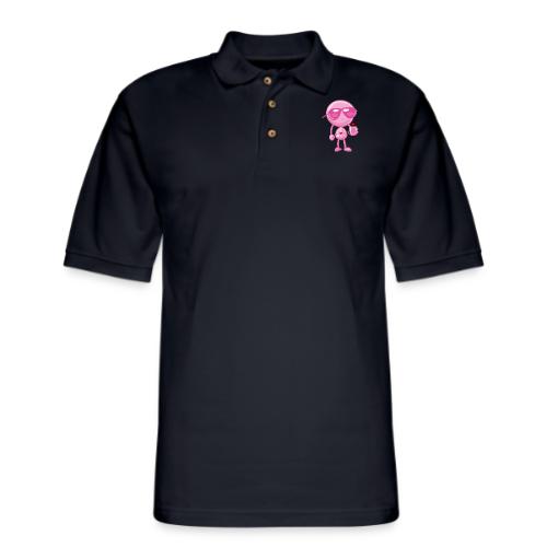 Smoon_I love Mrs S Pink - Men's Pique Polo Shirt