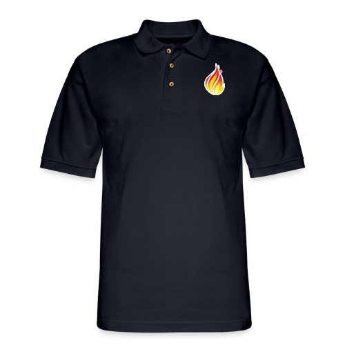 HL7 FHIR Flame graphic with white background - Men's Pique Polo Shirt