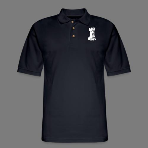 Chesshead Design for Chess Fans - Men's Pique Polo Shirt