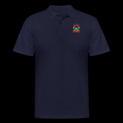Dad By Day, Gamer By Night - Men's Pique Polo Shirt