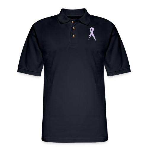 awareness_ribbon - Men's Pique Polo Shirt