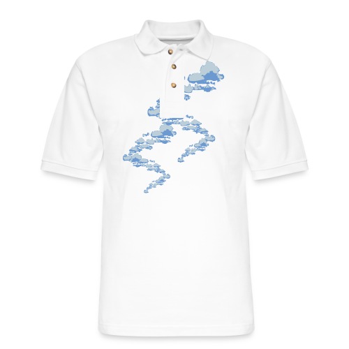 designer clouds - Men's Pique Polo Shirt
