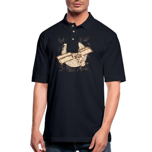 Pug Steampunk - Men's Pique Polo Shirt