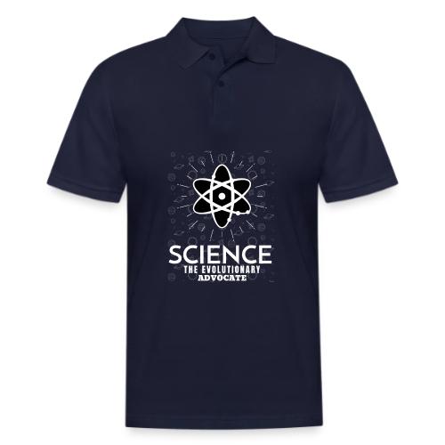 Science The Evolutionary Advocate White Design - Men's Pique Polo Shirt